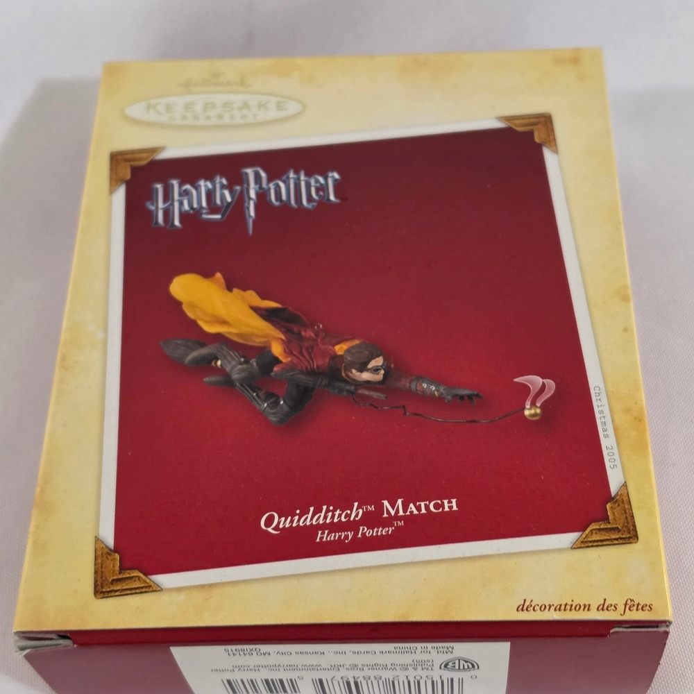 Hallmark Keepsake Ornament Red Excellent Harry Potter Quidditch Match Snitch